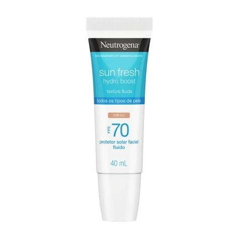 Protetor Solar Facial Neutrogena Sun Fresh Hydro Boost FPS 70 Cor 2.0 40ml - Imagem 3
