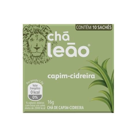Chá Leão Sabor Capim-Cidreira 10 Sachês 1g - Imagem 1