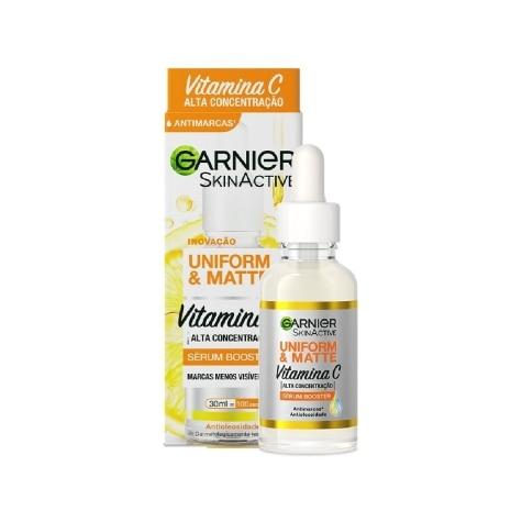 Sérum Facial Booster Garnier SkinActive Uniform & Matte Vitamina C 30ml - Imagem 1