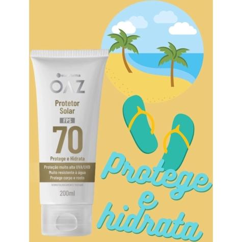 Protetor Solar Facial e Corporal OAZ FPS70 200ml - Imagem 2