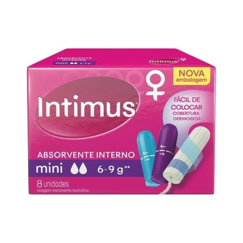Absorvente Interno Intimus Mini 8 Unidades - Imagem 1