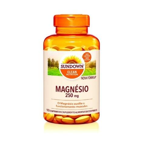 Magnésio 250mg Sundown 100 Comprimidos Revestidos - Imagem 1