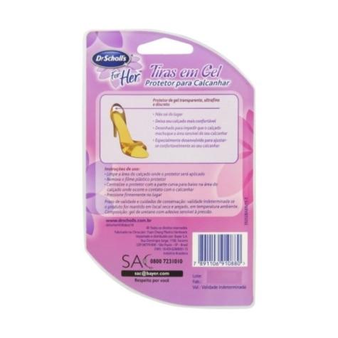 Protetor para Calcanhar Dr. Scholl's Tiras em Gel 1 Par - Imagem 3