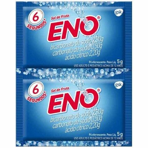 Sal de Fruta Eno sem Sabor Pó Efervescente 2 Envelopes 5g - Imagem 1