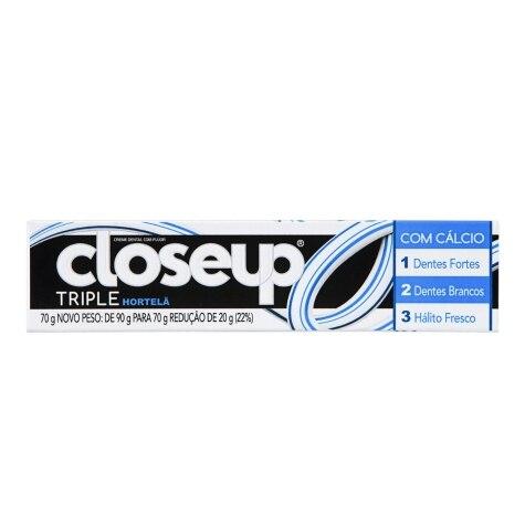 Creme Dental Close Up Triple Hortelã 70g - Imagem 1