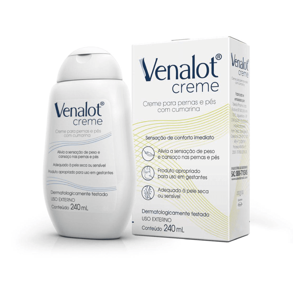 Creme para Pernas Venalot 240ml - Imagem 1