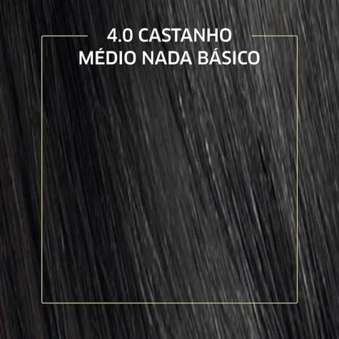 Tintura Biocolor Creme 4.0 Castanho Médio Nada Básico 110g - Imagem 5