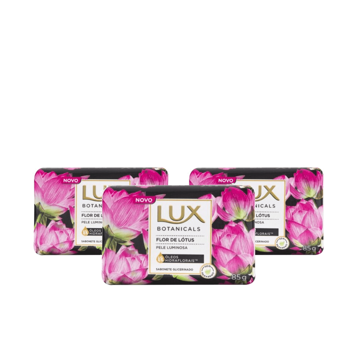 Kit 3 Unidades Sabonete em Barra Lux Botanicals Flor Lótus 85g - Imagem 1