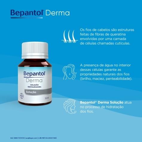 Solução Bepantol Derma Restaurador Cabelo Bayer 50ml - Imagem 2