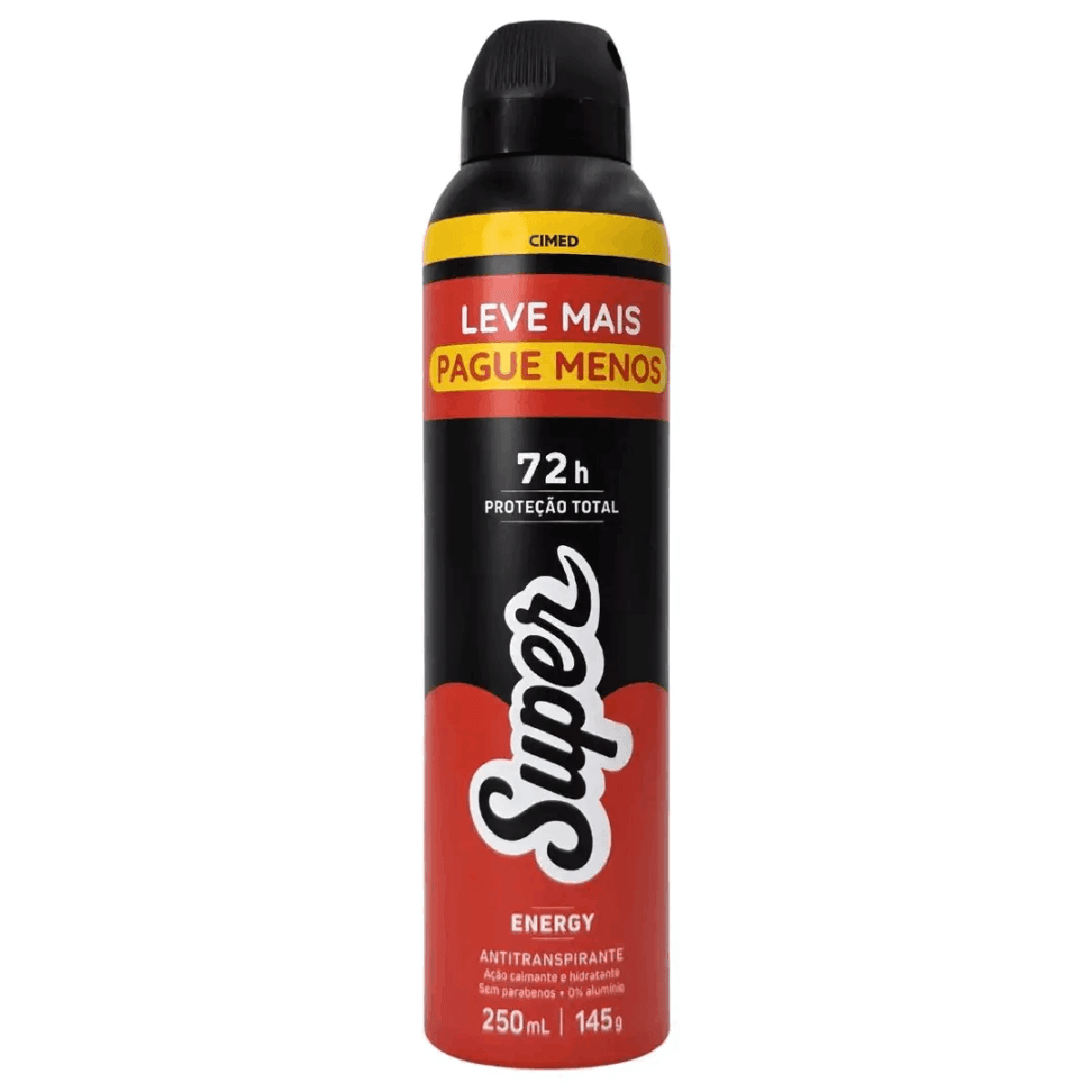 Super Antitranspirante Cimed Energy 72h 250ml