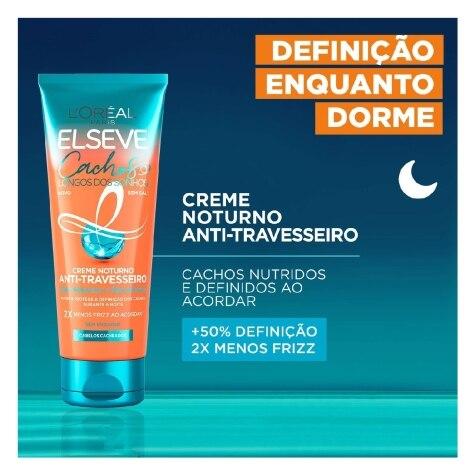 Creme Noturno Elseve Cachos Longos dos Sonhos Anti-Travesseiro 200g - Imagem 3