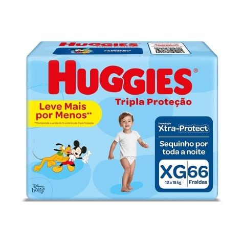 Fralda Huggies Tripla Proteção XG 66 Unidades - Imagem 1
