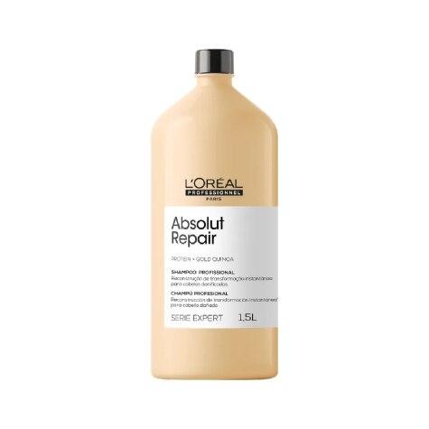 Shampoo L'Oréal Professional Paris Serie Expert Absolut Repair Gold Cabelos Danificados 1,5l - Imagem 1
