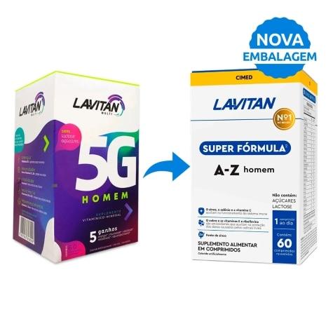 Lavitan Super Fórmula A-Z Homem 60 Comprimidos Revestidos - Imagem 2