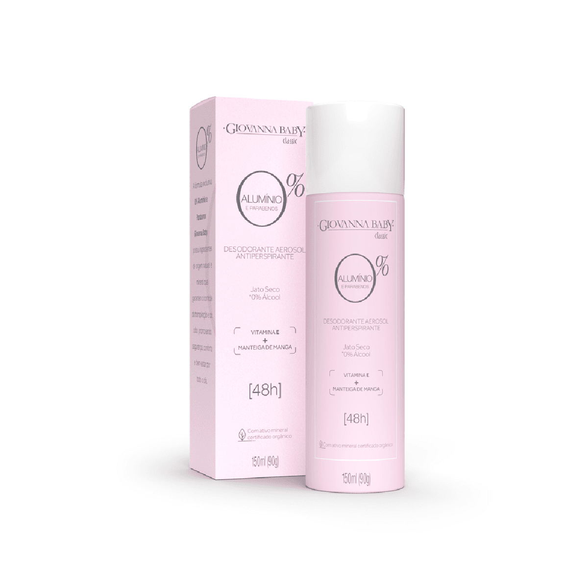 Desodorante Aerossol Giovanna Baby Classic 0% Alumínio 48h 150ml - Imagem 1