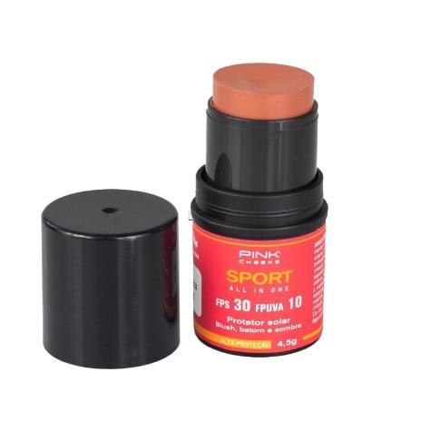 Mini Blush Pink Cheeks All In One FPS30 Cor Soft Peach 4,5g - Imagem 1