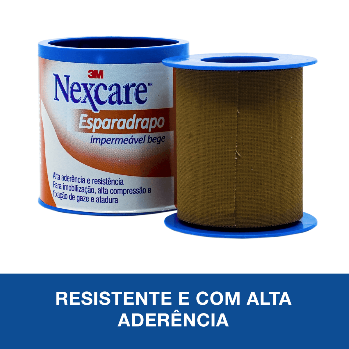 Esparadrapo Impermeável Nexcare Bege 50mm x 3m - Imagem 3