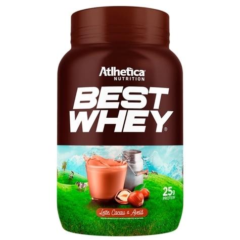 Whey Atlhetica Nutrition Best Whey Sabor Leite, Cacau e Avelã 900g - Imagem 1