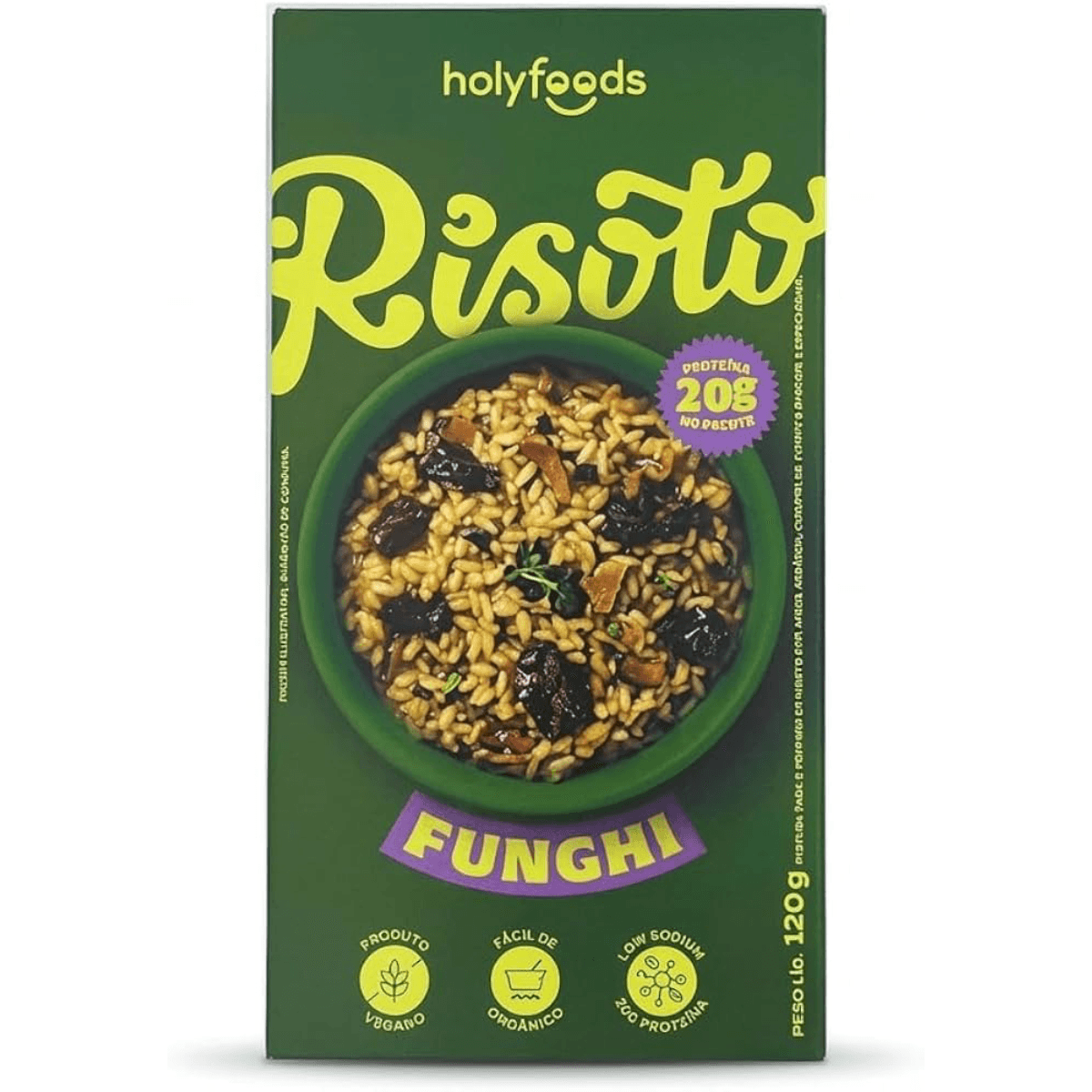 Risoto Funghi Holyfoods 120g - Imagem 1