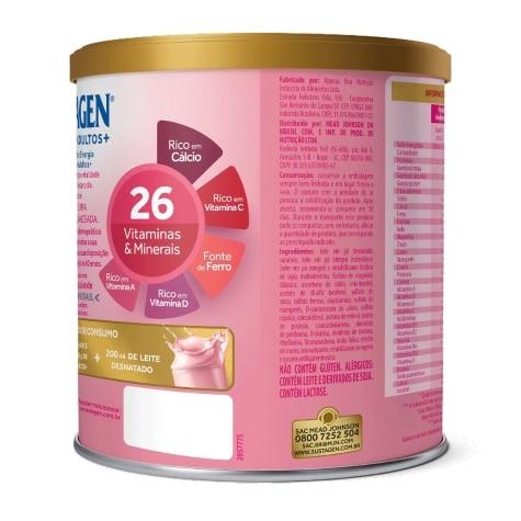 Complemento Alimentar Sustagen Adultos+ Sabor Morango 400g - Imagem 4