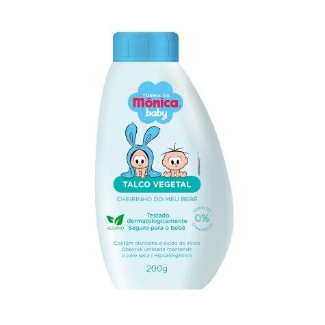 Talco Vegetal Turma da Mônica Baby Cheirinho do Meu Bebê 200g - Imagem 1