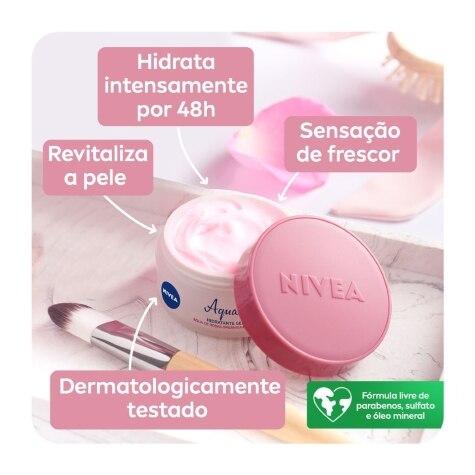 Gel Creme Facial Nivea Aqua Rose Água de Rosas Orgânica & Ácido Hialurônico 50g - Imagem 3
