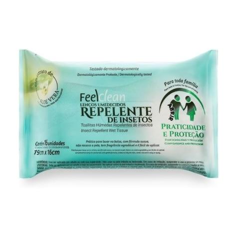 Repelente Lenço FeelClean 16 Unidades - Imagem 1