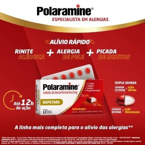 Polaramine Reptabs 6mg 12 Drágeas - Imagem 4