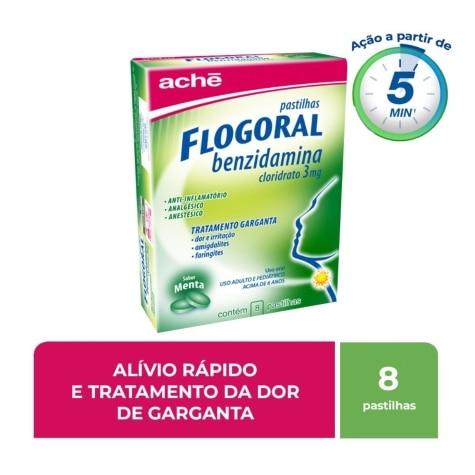 Flogoral Menta 3mg 8 Pastilhas - Imagem 2