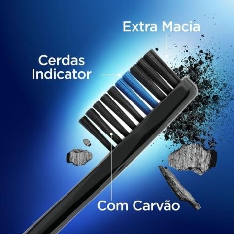 Escova Dental Oral-B Indicator Black Sensitive Carvão 2 Unidades - Imagem 5