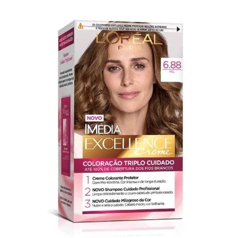 Tintura Imédia L'Oréal Paris Excellence Creme 6.88 Mel 179ml - Imagem 1