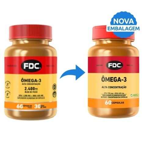 Ômega-3 Alta Concentração FDC 60 Cápsulas - Imagem 2