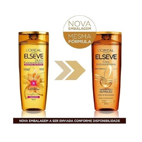 Shampoo Elseve Óleo Extraordinário Nutrição Cabelo Seco 400ml - Imagem 2