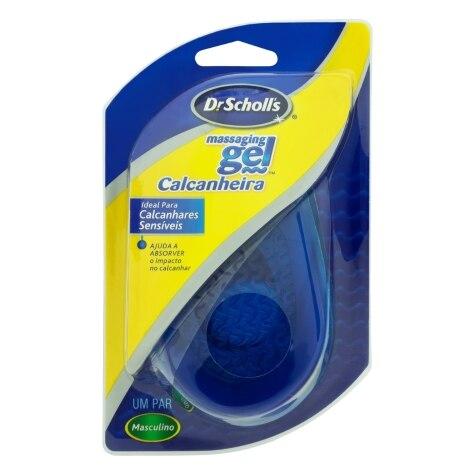 Calcanheira Massaging Gel Dr. Scholl's Masculino 1 Par - Imagem 1