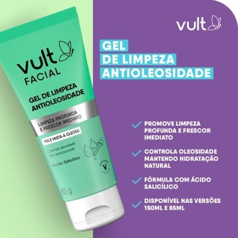 Gel de Limpeza Facial Vult Antioleosidade 85g - Imagem 2