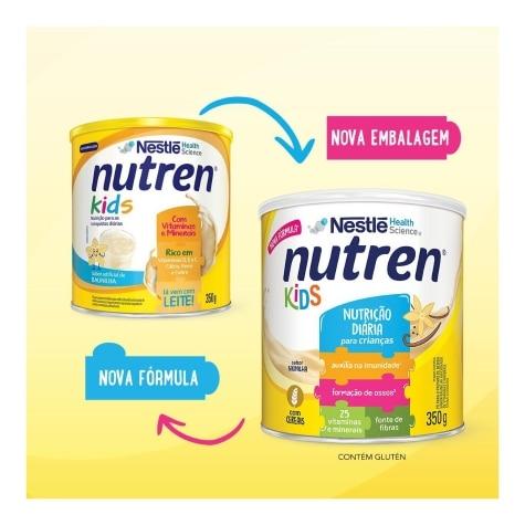 Complemento Alimentar Nutren Kids Sabor Baunilha 350g - Imagem 9