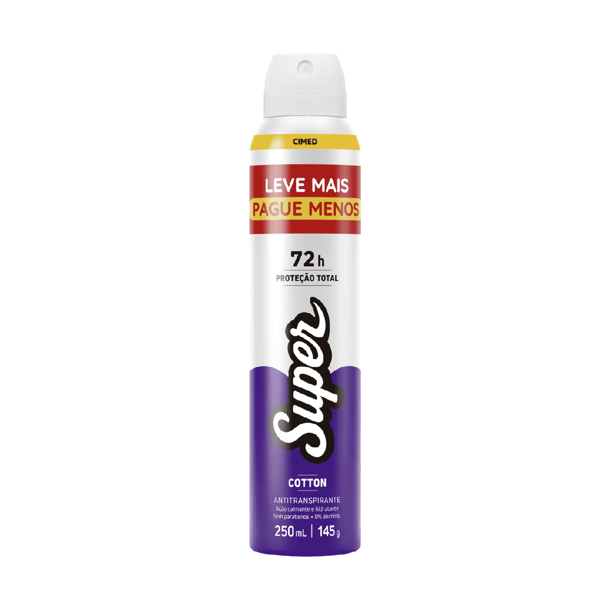 Desodorante Aerosol Super Cotton 250ml - Imagem 1