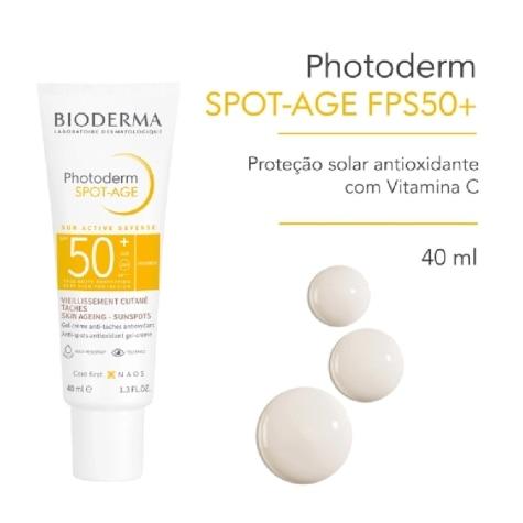 Protetor Solar Facial Bioderma Photoderm Spot-Age FPS50+ Incolor 40ml - Imagem 2