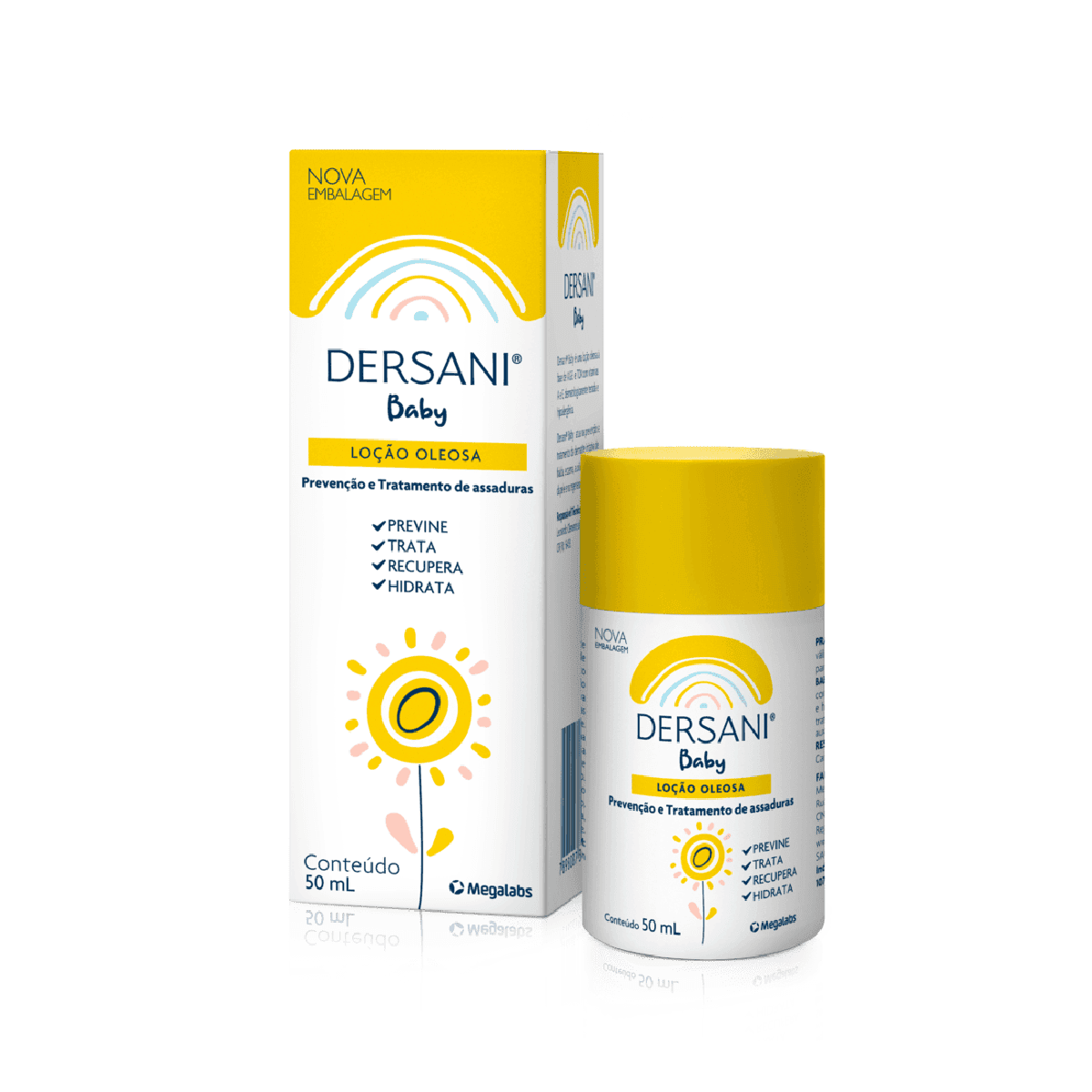 Loção Oleosa para Assaduras Dersani Baby Hipoalergênico 50ml - Imagem 1