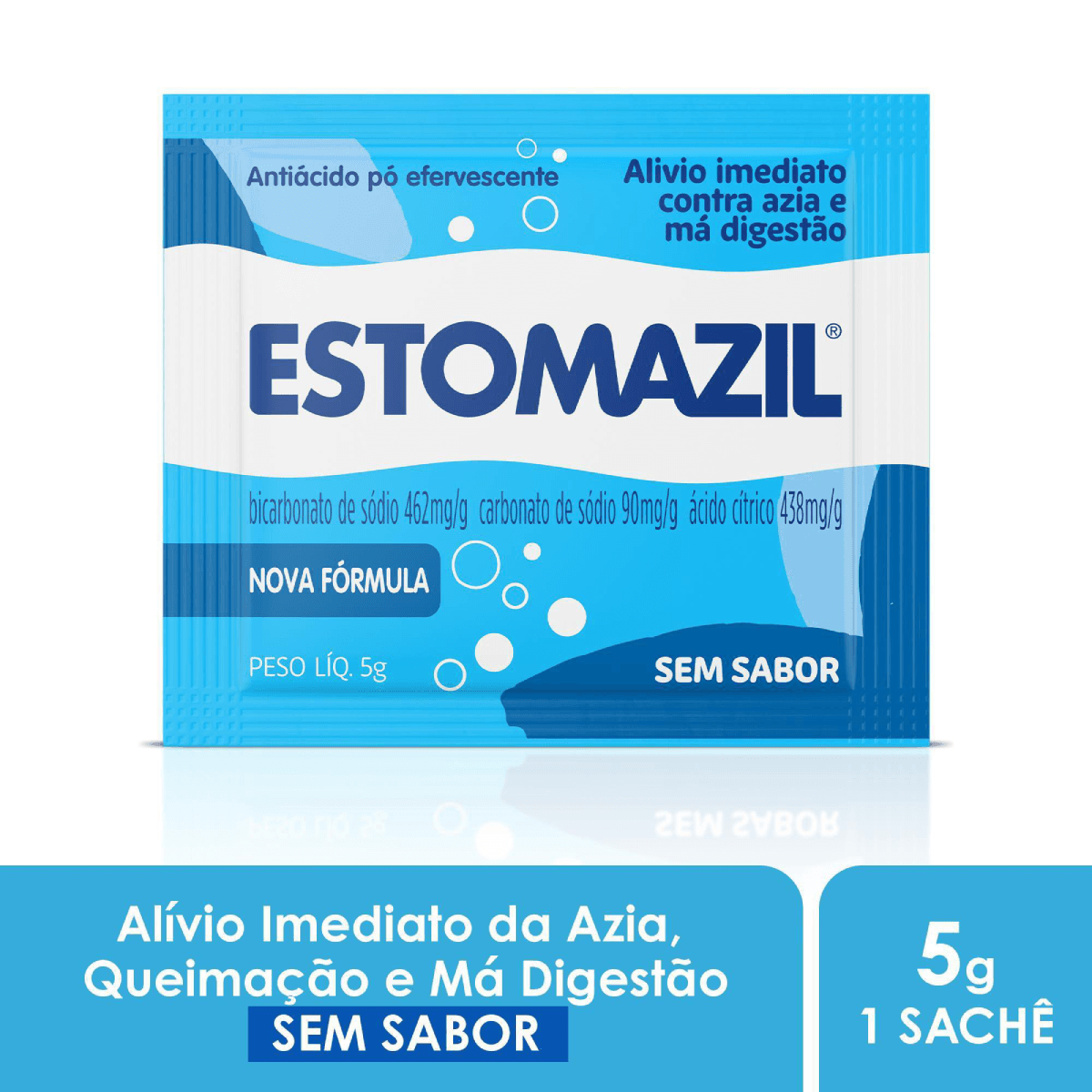 Estomazil Sem Sabor Pó Efervescente 5g - Imagem 2