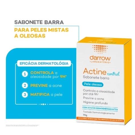 Sabonete em Barra Actine Control Pele Oleosa Facial 70g - Imagem 5