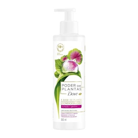 Condicionador Dove Poder das Plantas Nutrição + Gerânio Cabelo Seco 300ml - Imagem 1