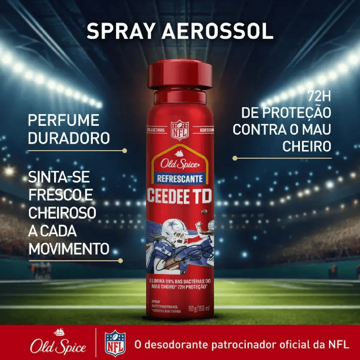 Desodorante Spray Old Spice Refrescante 72h 150ml - Imagem 2