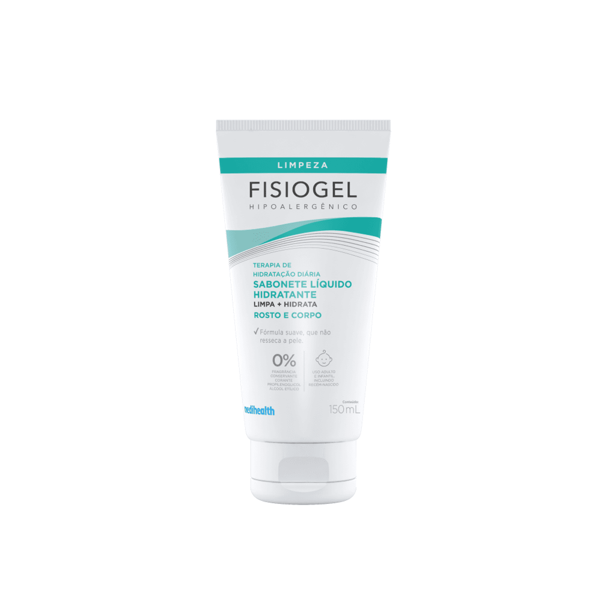 Sabonete Hidratante Líquido Fisiogel Limpeza Facial 150ml - Imagem 1
