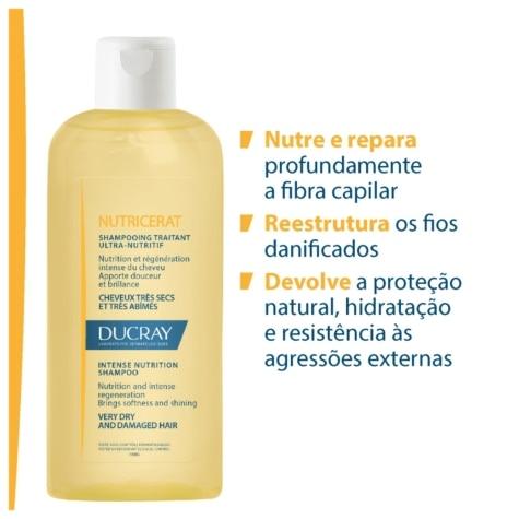 Shampoo Ducray Nutricerat Cabelo 200ml - Imagem 3
