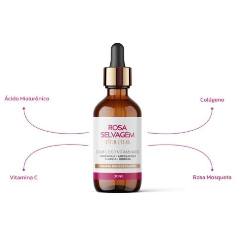 Sérum Lifting Rosa Selvagem Complexo Vitaminado 30ml - Imagem 2