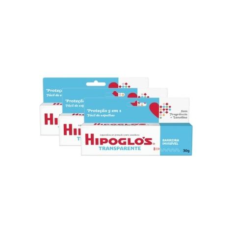 Kit 3 Unidades Creme Preventivo de Assaduras Hipoglós Transparente 30g - Imagem 1