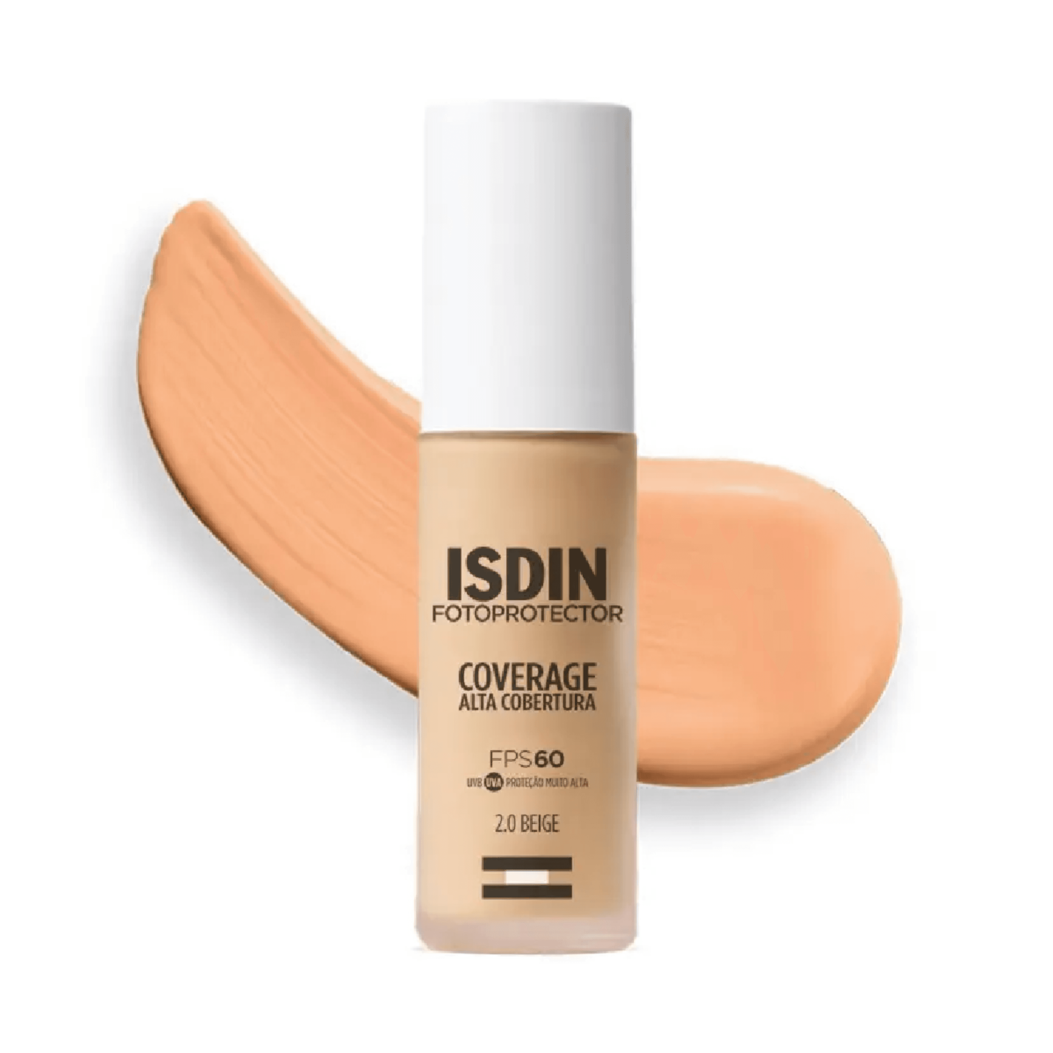 Protetor Solar Facial ISDIN Coverage Alta Cobertura 2.0 Beige FPS60 30g - Imagem 2