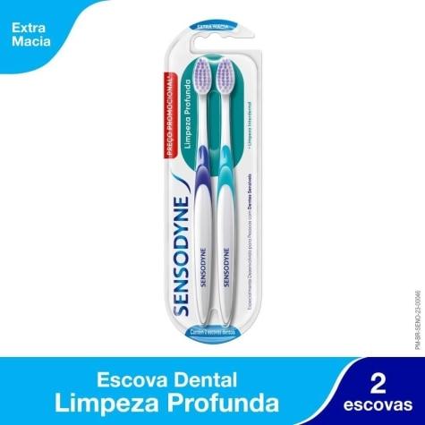 Escova Dental Sensodyne Limpeza Profunda Extra Macia 2 Unidades - Imagem 2
