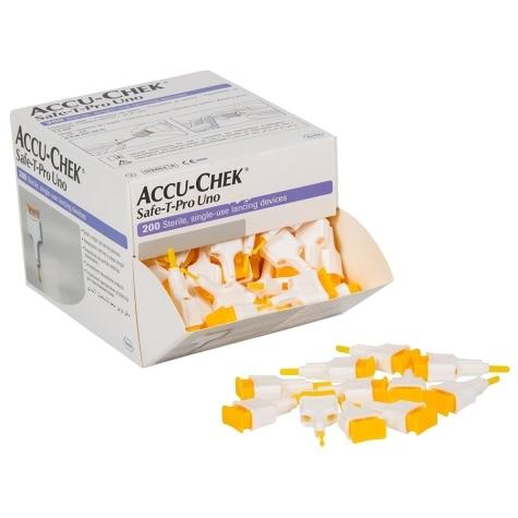 Lancetas Accu-Chek Safe-T-Pro Uno 200 Unidades - Imagem 2